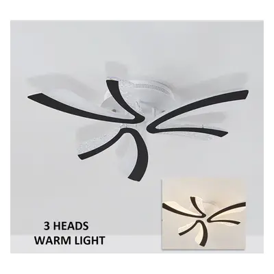 (3 heads-warm light) 24/40W 85V-265V LED Ceiling Light Pendant Lamp Dimmable Remote Hallway Livi