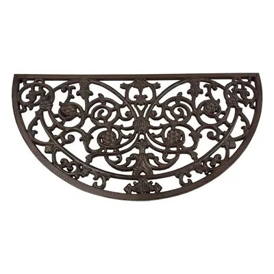 Ornate Semi Circular Cast Iron Doormat