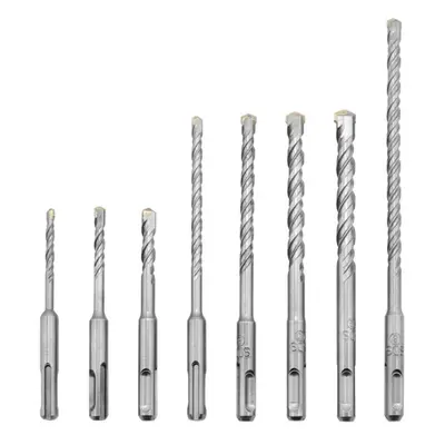 8Pcs 5-12mm Carbide Tip Electric Hammer Masonry Drill Bits SDS Plus Shank