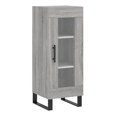 (grey sonoma) vidaXL Sideboard Storage Cabinet Cupboard Side Cabinet White Engineered Wood