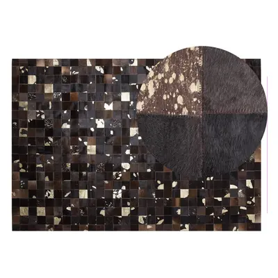 Cowhide Area Rug x cm Brown BANDIRMA