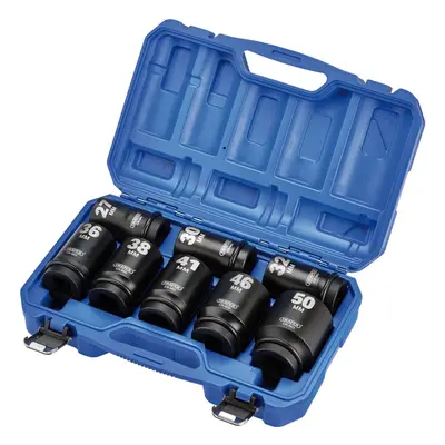 Draper 8PC 1" SQ.DR DEEP IMP SOC.SET Metric Deep Impact Socket Set, 1" Sq. Dr. (8 Piece)