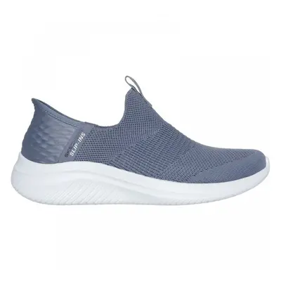 (4 (Adults')) Ultra Flex 3.0 - Cozy Streak | Slate | Womens Slip Ins Trainers