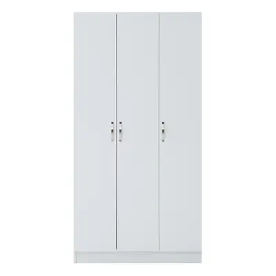 3 Door Wardrobe In White