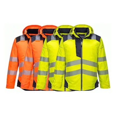 (Large) PORTWEST T400 PW3 Hi Vis Winter Jacket Waterproof Reflective Safety Work Coat