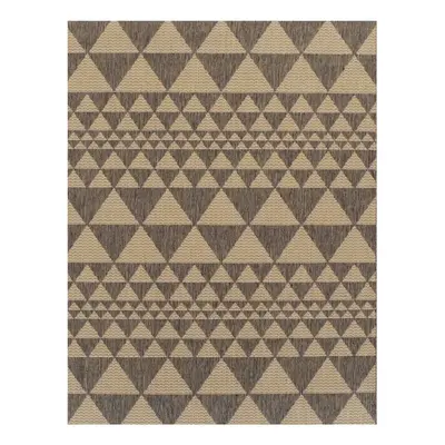 (Prism - Grey, x cm) Non Slip Outdoor/Indoor Flatweave Rugs Patio garden Small Extra Large Mats 