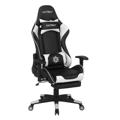 Gaming Chair Faux Leather White VICTORY