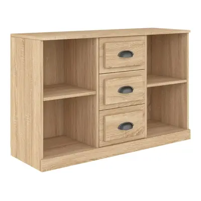 (sonoma oak) vidaXL Sideboard Storage Cabinet Side Cabinet Home Cupboard Engineered Wood