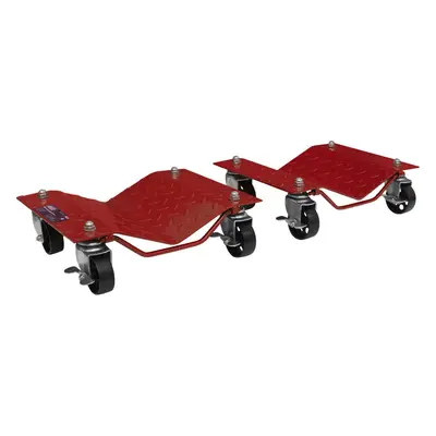 PAIR Heavy Duty Wheel Dolly Set - 680kg Capacity Per Dolly - x 75mm Castors