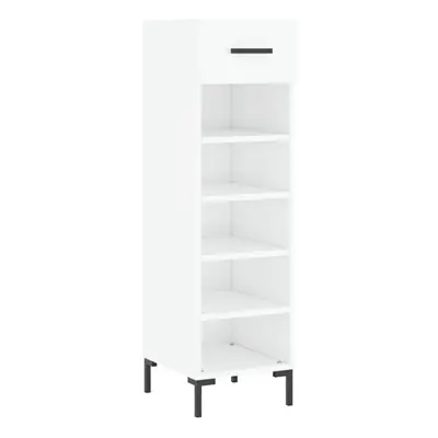 (high gloss white) vidaXL Shoe Cabinet Shoe Storage Cupboard Shoe Rack Sonoma Oak Engineered Woo