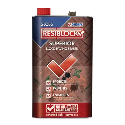 Everbuild Resiblock Superior Original Gloss Litre EVBRBOGL5L