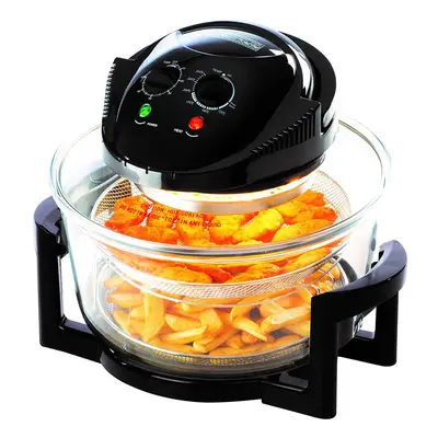 Oypla 12L Litre Black Portable Halogen Convection Oven Cooker 1400W