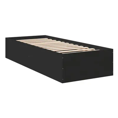 (black, x cm/ cm) vidaXL Bed Frame Bed Base Sonoma Oak 75x190 cm Small Single Engineered Wood