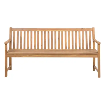 Garden Bench VIVARA cm Certified Acacia Wood Light Brown