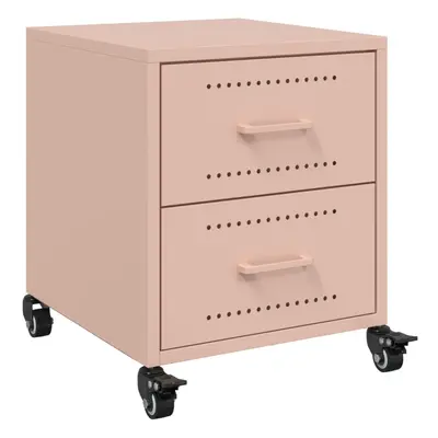 (pink, pcs) vidaXL Bedside Cabinet Nightstand Bed Table Bed Cabinet Olive Green Steel