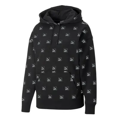 Puma Brand Love AOP Hoodie FL black 01