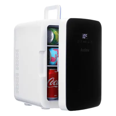 (JPN Plug) 10L Mini Car Refrigerator Fridge With Smart Thermostat LCD Touch Screen Portable For 