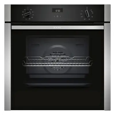 NEFF B3ACE4HN0B N50 Slide&Hide Built In 59cm A Electric Single Oven Stainless