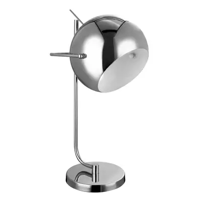 Table Lamp Chrome White Desk Living Room Modern Contemporary Bedroom Stylish