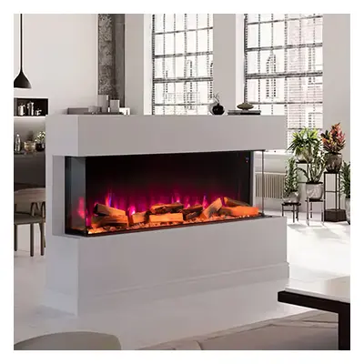 50 Inch 3-Sided Smart Electric Fireplace