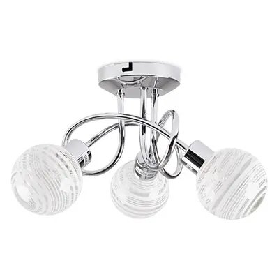 Maze Way Silver Ceiling Bar Light