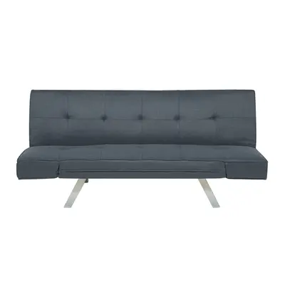 Fabric Sofa Bed Dark Blue BRISTOL II