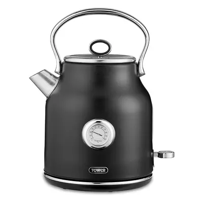 Tower Renaissance 1.7 Litre, 3kW Ultra-Fast Quiet Boil Kettle in Matt Black