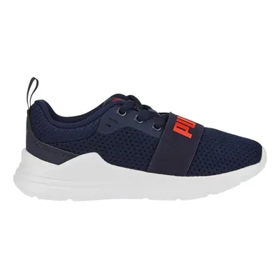 Puma Wired Run PS Kids' Shoes Navy Blue 21