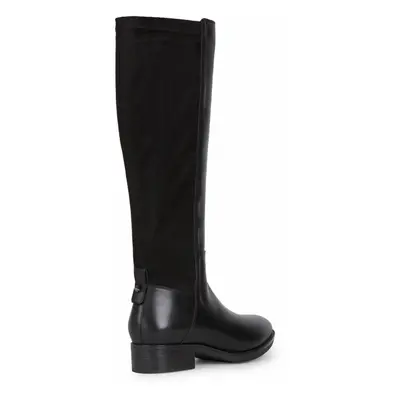 (Black, (Adults')) Geox D Felicity Leather Women's Black Boots