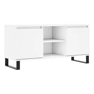 vidaXL TV Cabinet TV Unit Sideboard Media Unit TV Stand White Engineered Wood