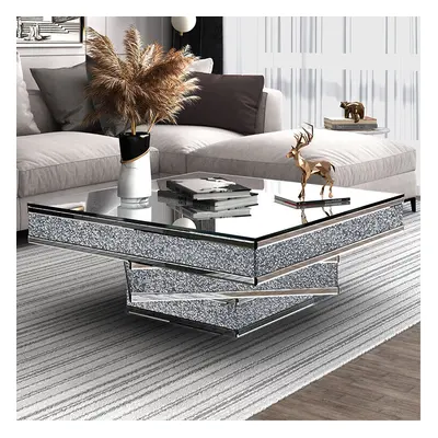 3 Tiered Crushed Diamond Coffee Table