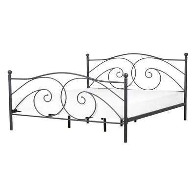 Bed Metal DINARD x cm (EU Double) Black