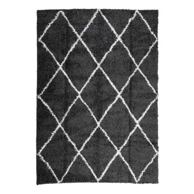 (black and cream, x cm) vidaXL Shaggy Rug Floor Mat Fluffy Rug Area Rug PAMPLONA High Pile Moder