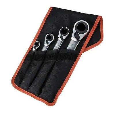 Bahco S4RM/4T Reversible Ratchet Spanners Set Piece 8-27mm