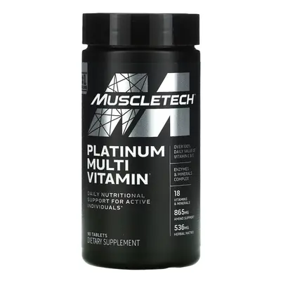 Muscletech, Platinum Multi Vitamin, Tablets