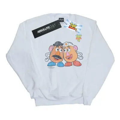 (3XL, White) Disney Mens Toy Story Mr And Mrs Potato Head Cotton Sweatshirt