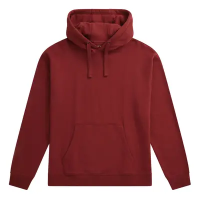 (L, Dark Red) Animal Mens Icon Organic Drop Shoulder Hoodie