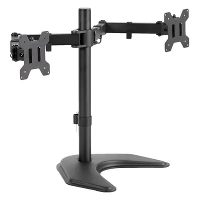 VIVO Dual to inch LED LCD Monitor Free-Standing Desk Stand,Holds Screens, Heavy-Duty Fully Adjus