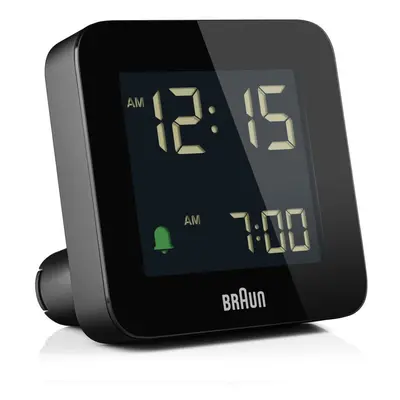 Braun Digital Alarm Clock with Snooze, LCD Display, Black, BC09B