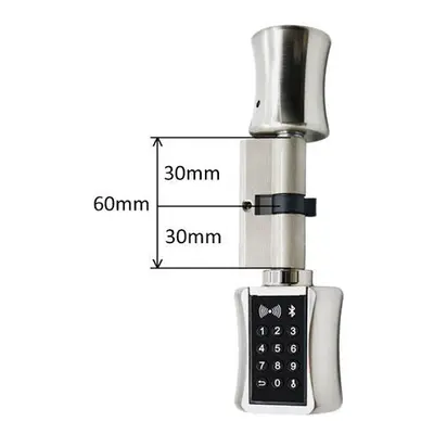 (60) Smart Cylinder Lock European Style Electronic Door Lock Digital Keypad Code RFID Card Keyle