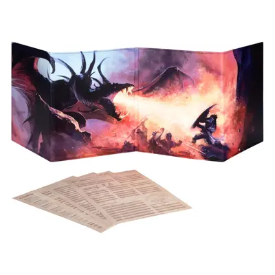 DND DM Screen 5e - D&D Dungeon Master Screen Full Color Print with Customizable Inserts - Dungeo