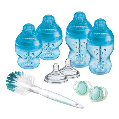 Advanced Anti-Colic Baby Bottle Starter Kit, Slow and Medium-Flow Breast-Like Teats for a Natura