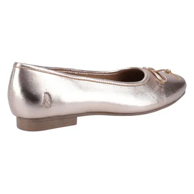 (Gold, (Adults')) Hush Puppies Naomi Leather Women's Rose Gold Flats