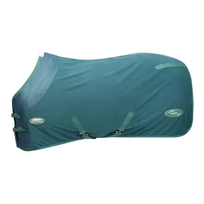 (6' 5", Dragonfly Blue/Bottle Green) Weatherbeeta Green-Tec Standard-Neck Fleece Horse Cooler Ru