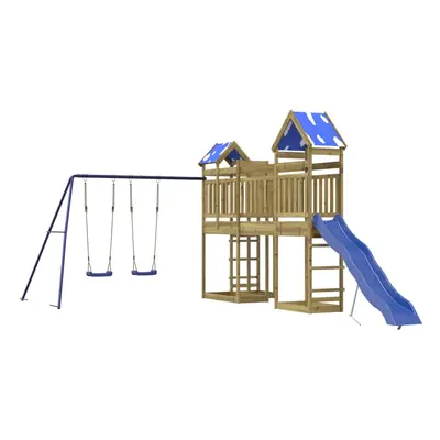 vidaXL Outdoor Playset Impregnated Wood Pine playset wooden playset