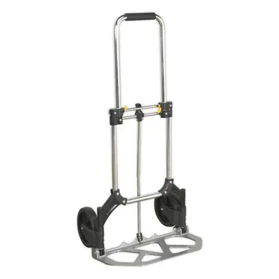 Lightweight Aluminium Folding Sack Truck - 70kg Weight Limit - Compact Portable