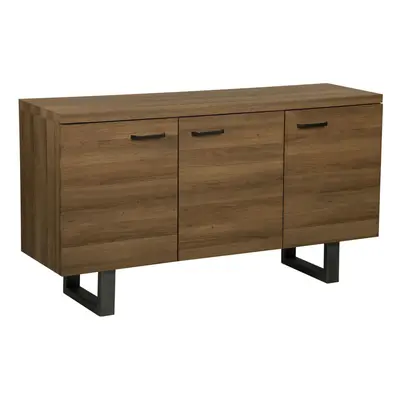 3 Door Sideboard TIMBER cm Dark Wood