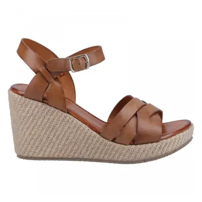 (8 (Adults')) Phoebe | Tan | Womens Wedge Sandals