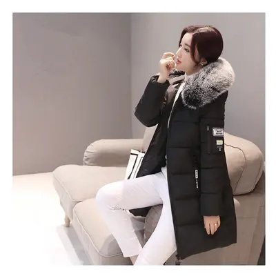 Parka Women Winter Coats Long Cotton Casual Fur Hooded Jackets Women Warm Winter Parkas Female O