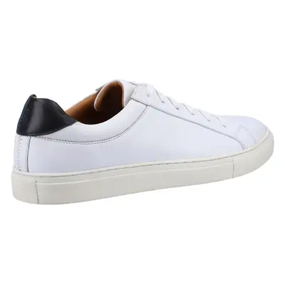 (White, (Adults')) Hush Puppies Colton Leather Men's White Trainers